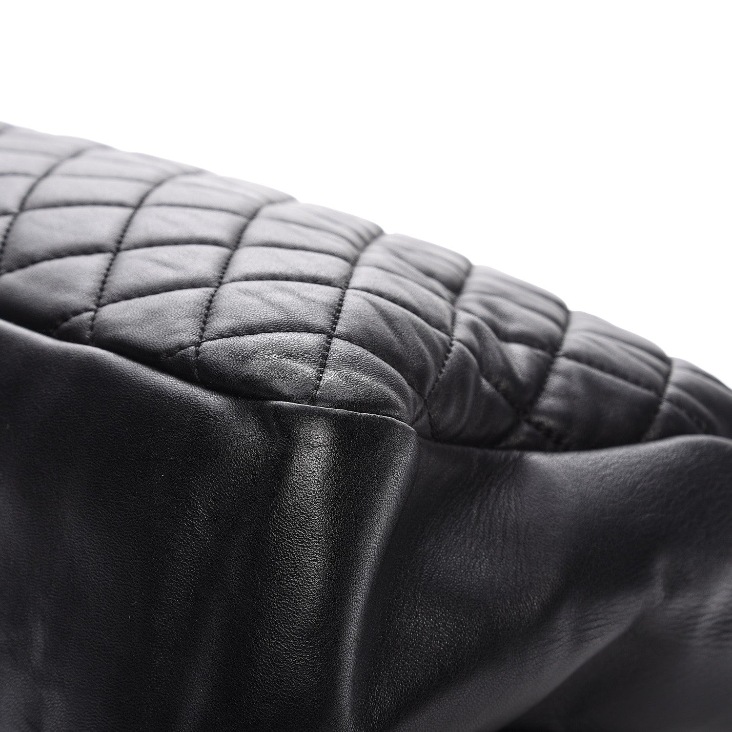 Chanel Calfskin Quilted XXL Travel Flap Bag Black 10 of 10