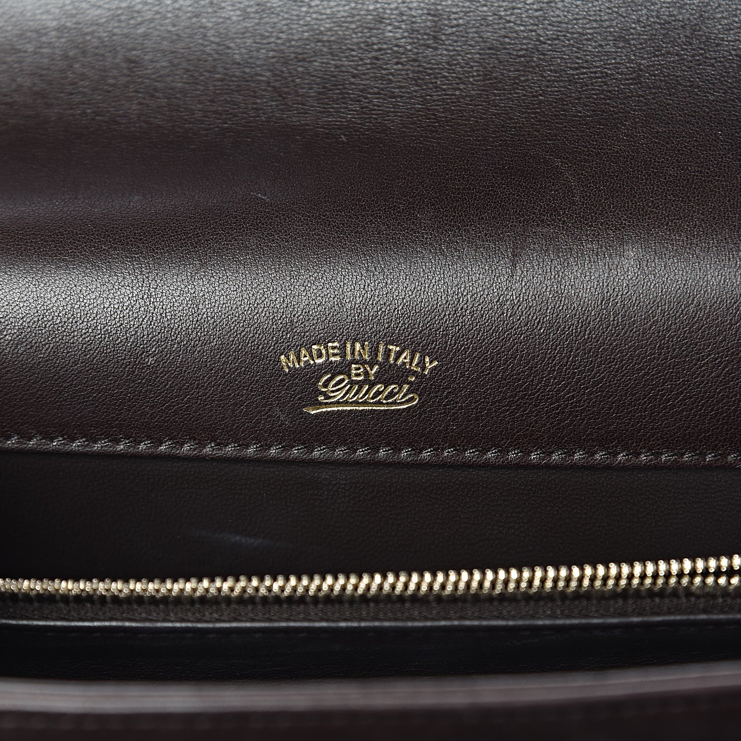 Gucci Calfskin Medium 1973 Shoulder Flap Bag Dark Brown 6 of 23