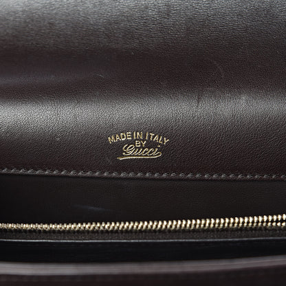 Gucci Calfskin Medium 1973 Shoulder Flap Bag Dark Brown 6 of 23