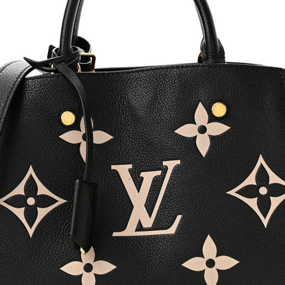Louis Vuitton Empreinte Monogram Giant Montaigne BB Black Beige 7 of 9