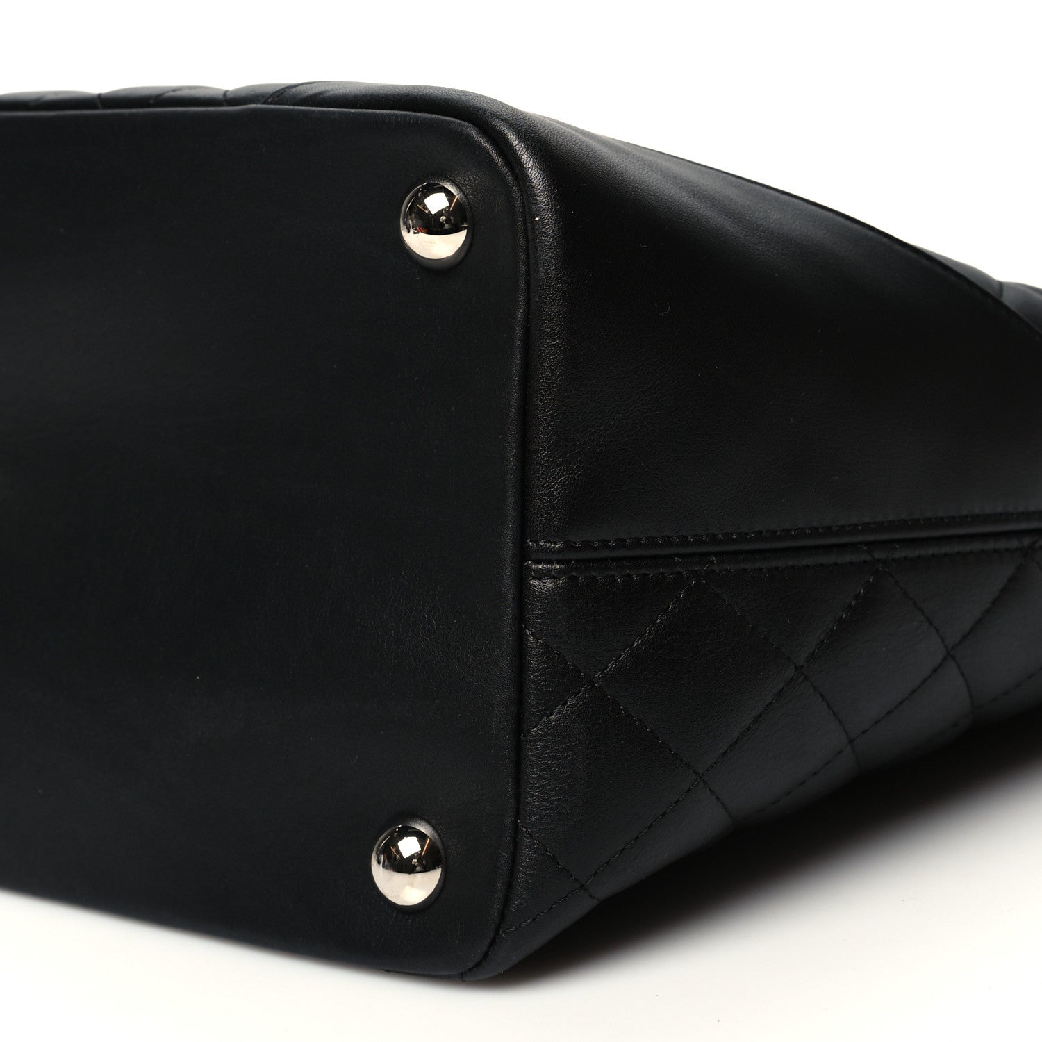 Chanel Calfskin Quilted Large Cambon Tote Black 10 of 11