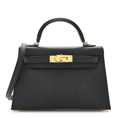 Hermes Epsom Mini Kelly Sellier 20 Black 1 of 10