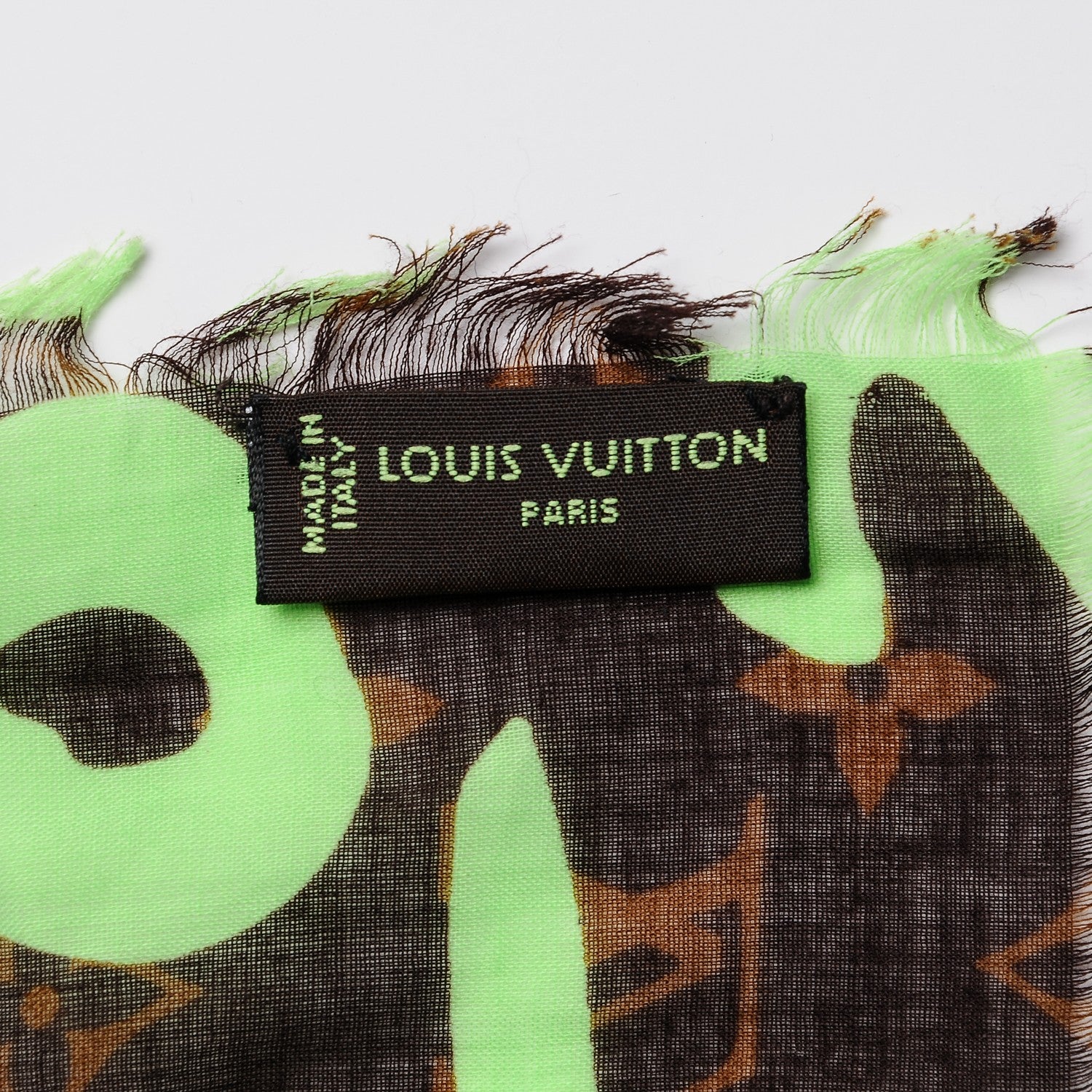 Louis Vuitton Cotton Graffiti Green 4 of 4