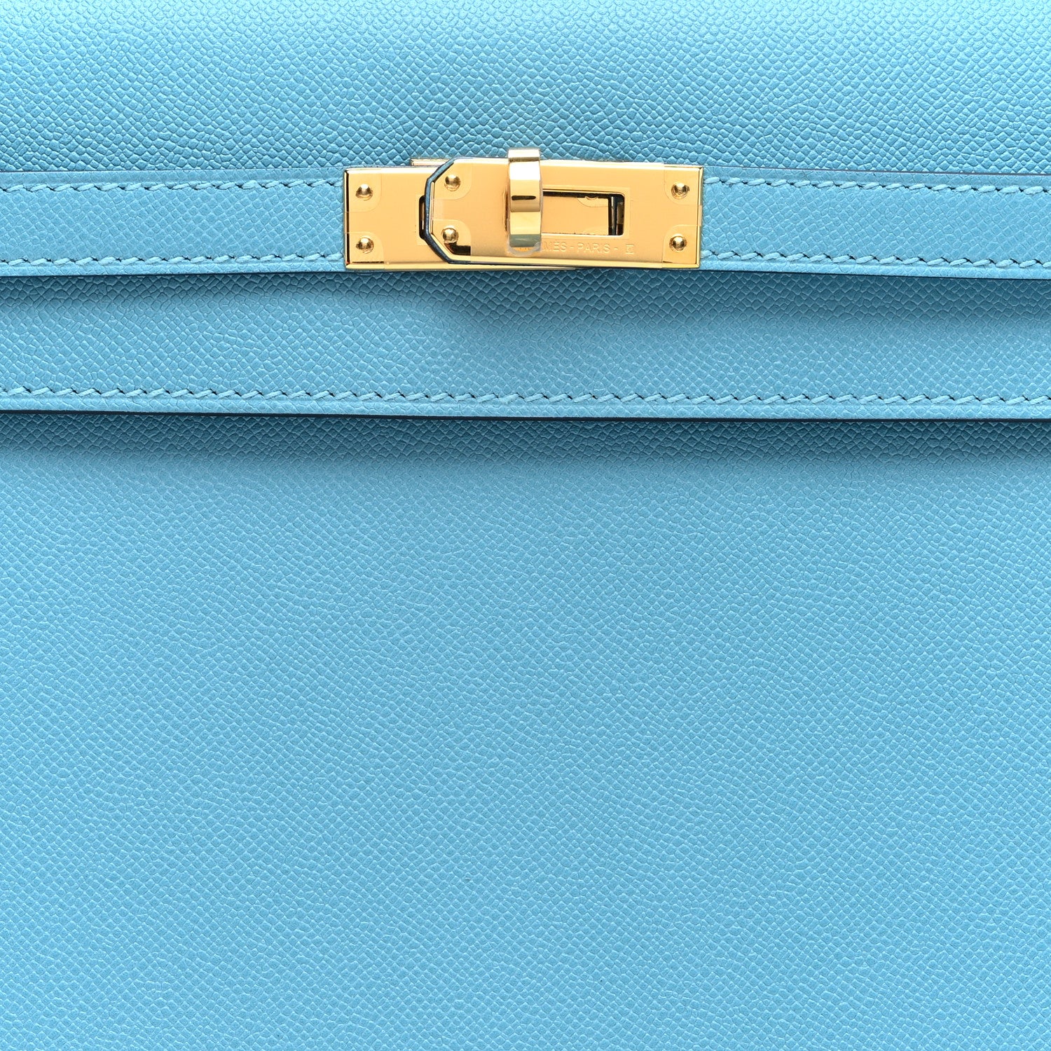 Hermes Madame Calfskin Kelly Sellier 25 Bleu du Nord 8 of 11