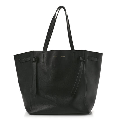 Celine Soft Grained Calfskin Medium Belt Cabas Phantom Black 1 of 9