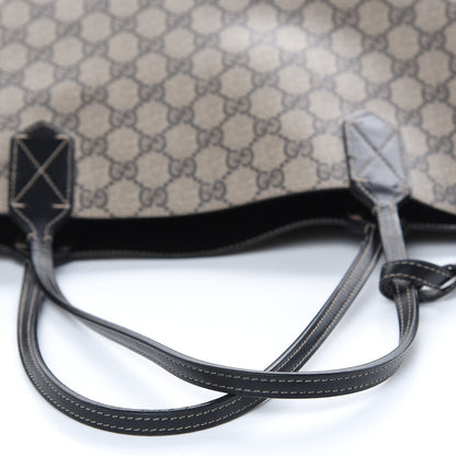 Gucci GG Supreme Monogram Large Reversible Tote Beige Black 14 of 19