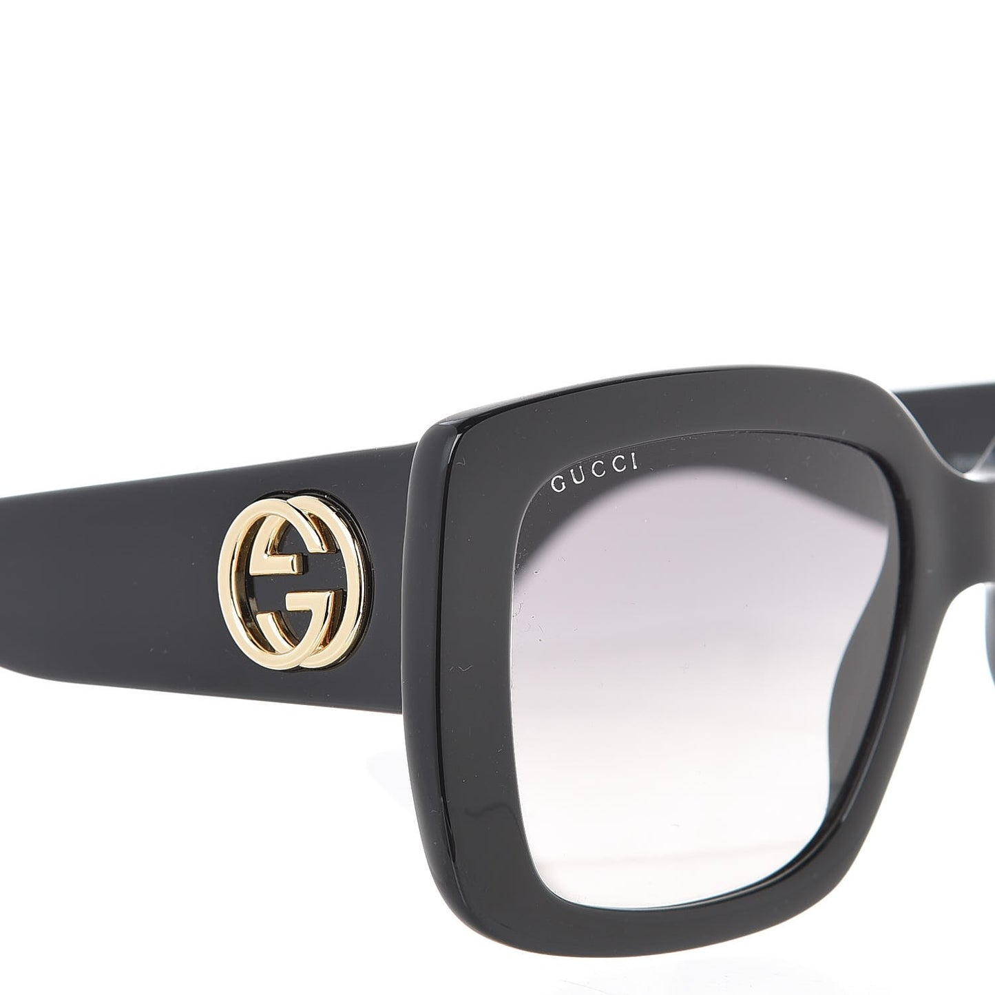 Acetate Square Frame Sunglasses GG3814S Black