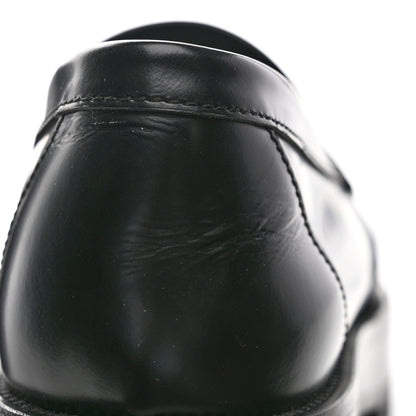 Chanel Calfskin Metal CC Loafers 38.5 Black 9 of 10
