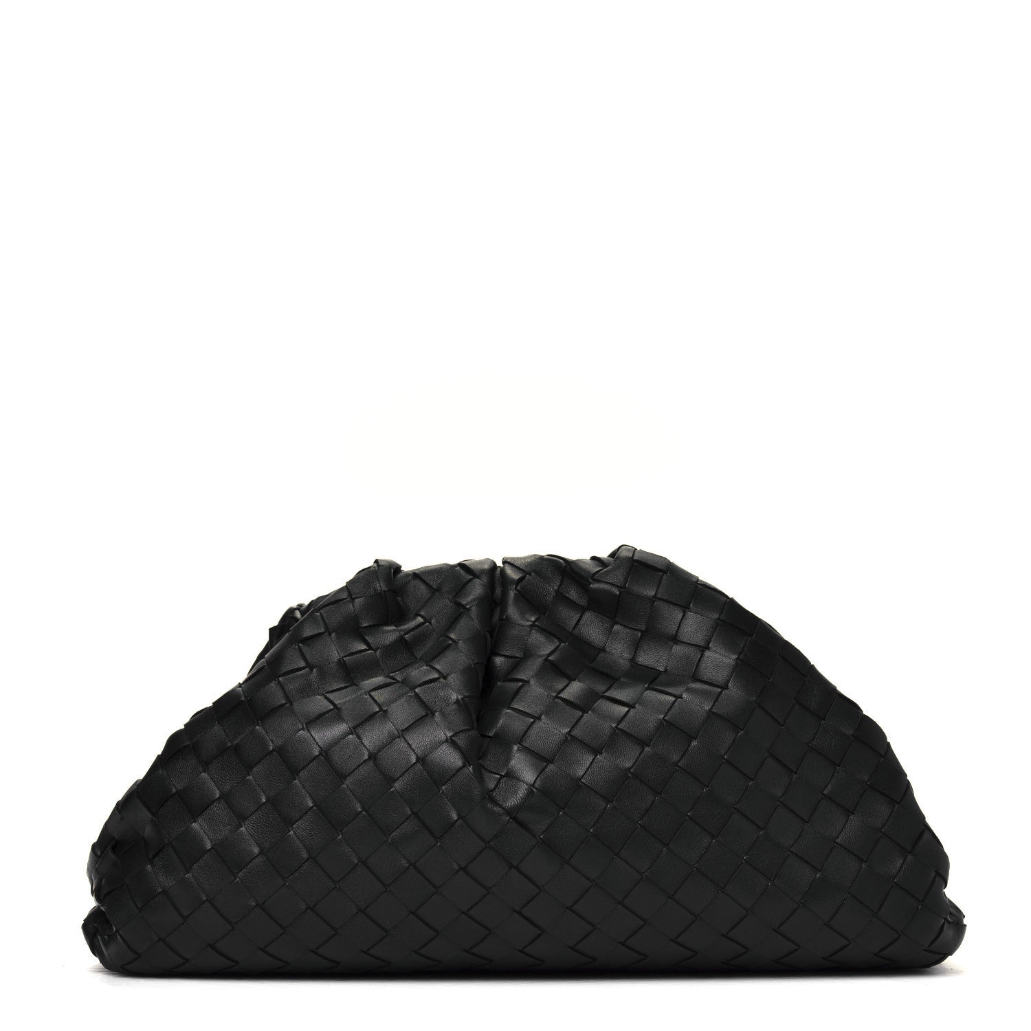 Bottega Veneta Nappa Maxi Intreccio The Pouch Oversized Clutch Black 1 of 5
