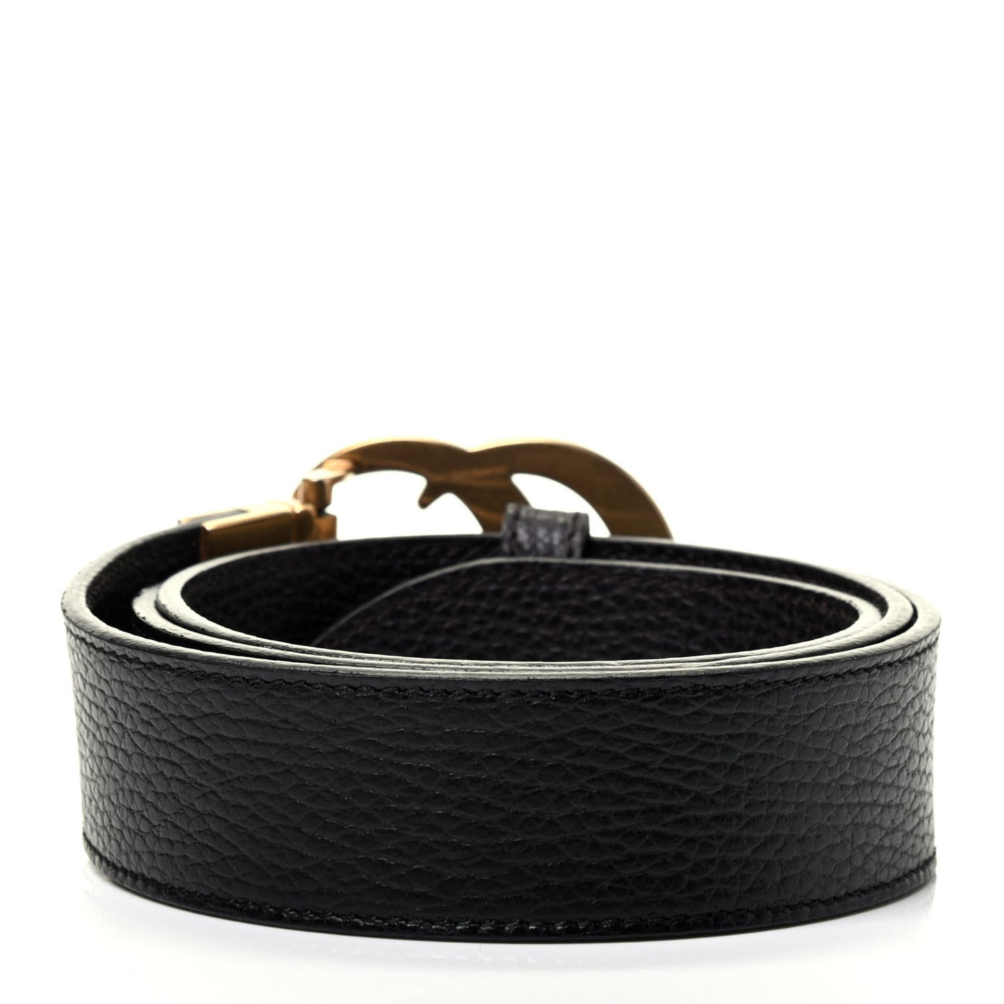 Calfskin Double G Reversible 37mm Belt 95 38 Black Cocoa