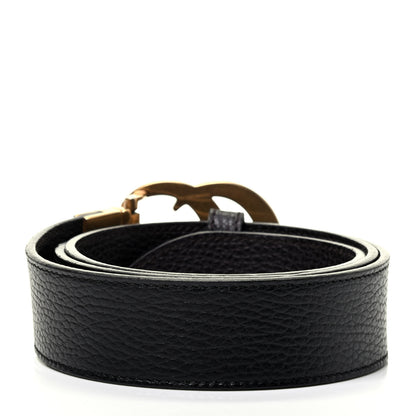 Gucci Calfskin Double G Reversible 37mm Belt 95 38 Black Cocoa 2 of 3