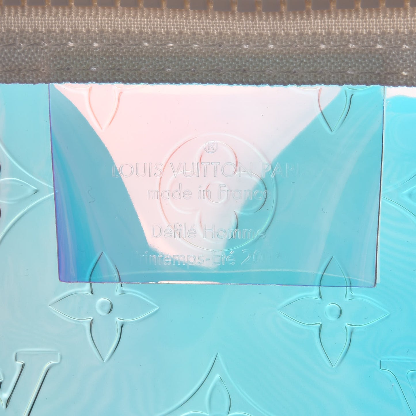 PVC Monogram Keepall Bandouliere 50 Iridescent Prism