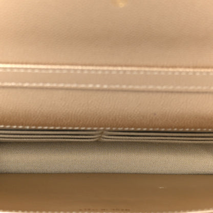 Chanel Metallic Caviar Quilted Coin Wallet On Chain WOC Gold 5 of 12