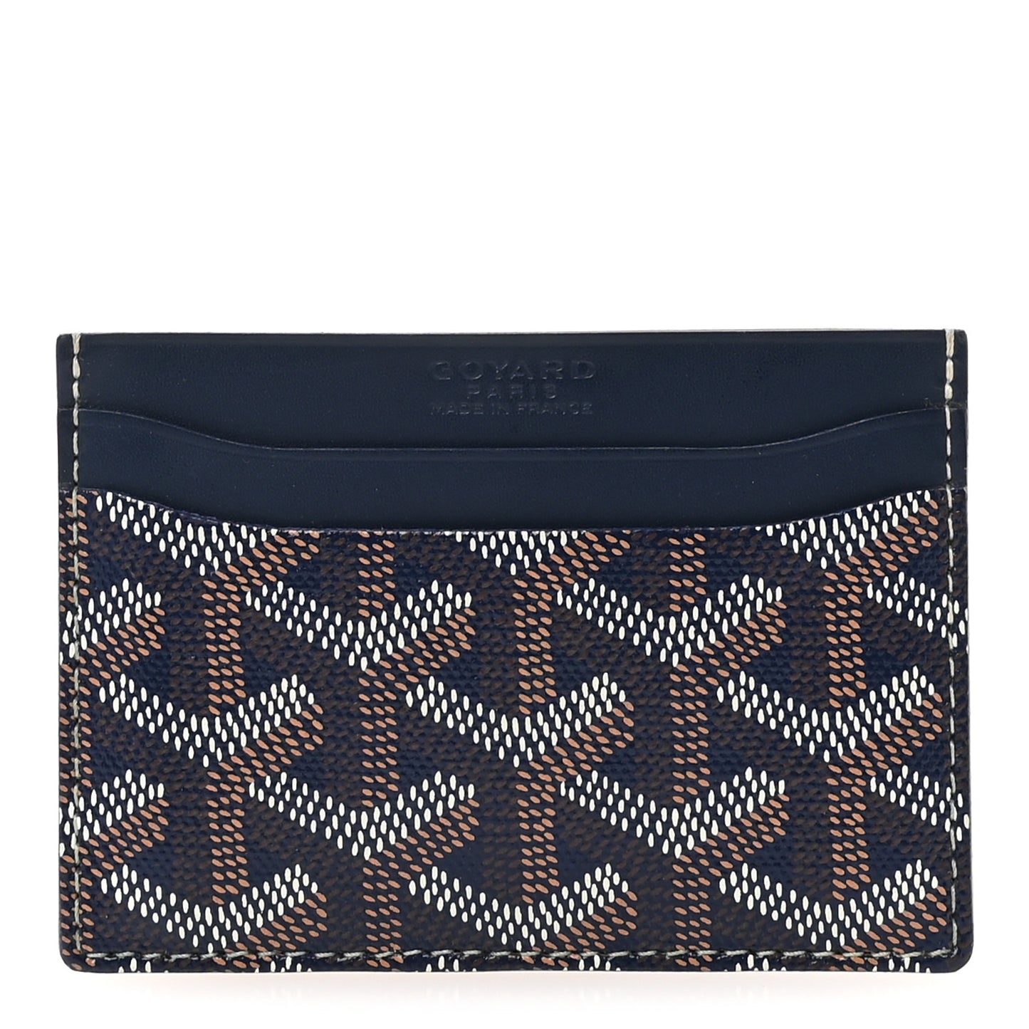 Goyardine Saint Sulpice Card Holder Navy