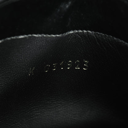 Chanel Calfskin Camellia Short Boots 36 Black 8 of 9