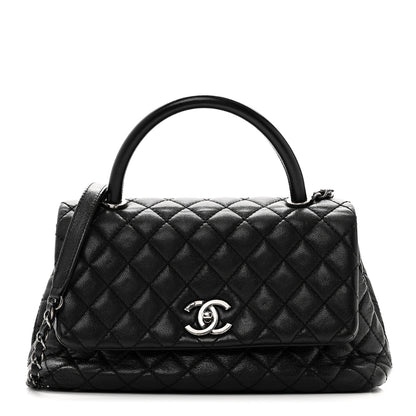 Chanel Caviar Quilted Small Coco Handle Flap Black 1 of 10