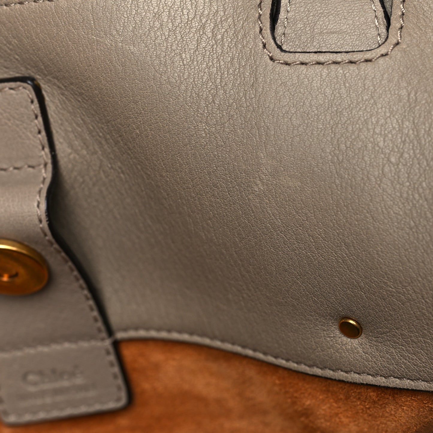 Smooth Calfskin Small Milo Shopping Tote Motty Grey