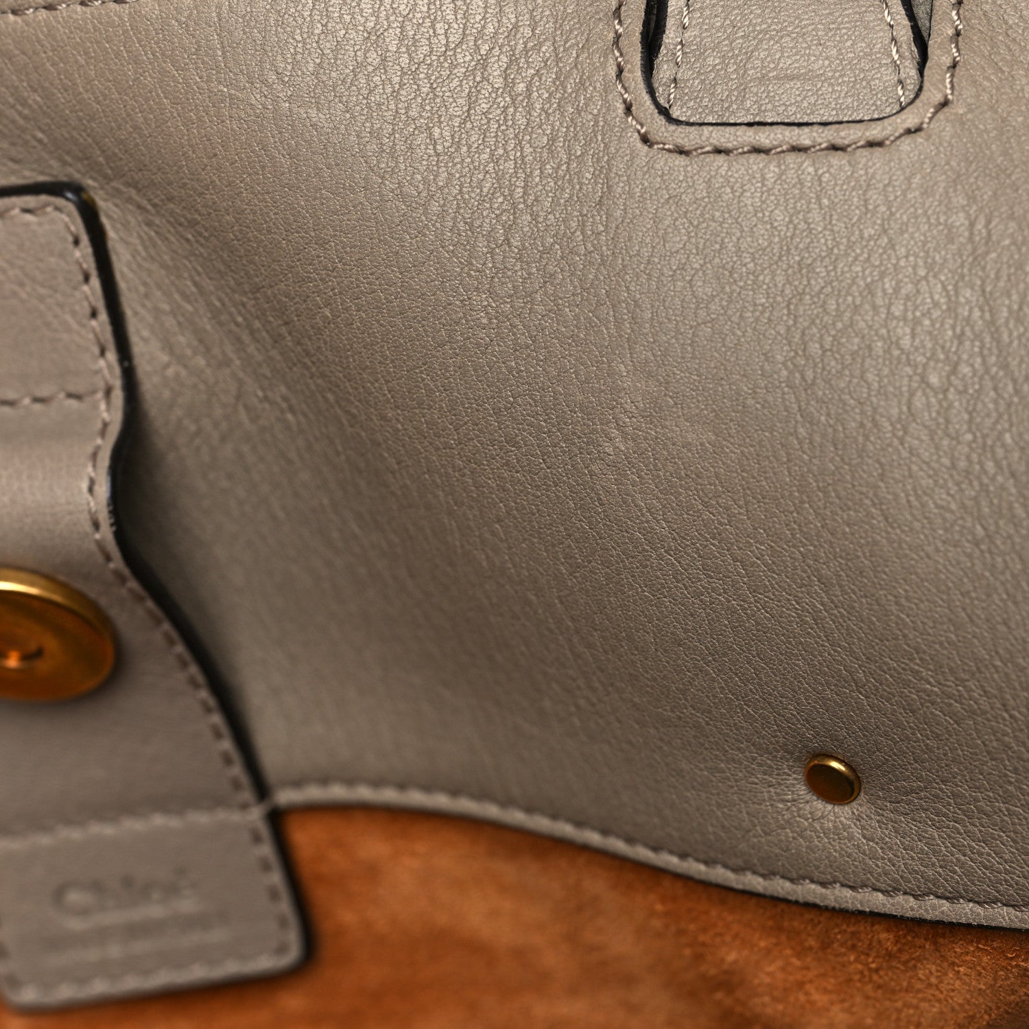 Chloe Smooth Calfskin Small Milo Shopping Tote Motty Grey 13 of 14
