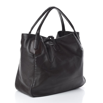 Gucci Deerskin Large Hip Bamboo Shoulder Bag Dark Cocoa 3 of 10