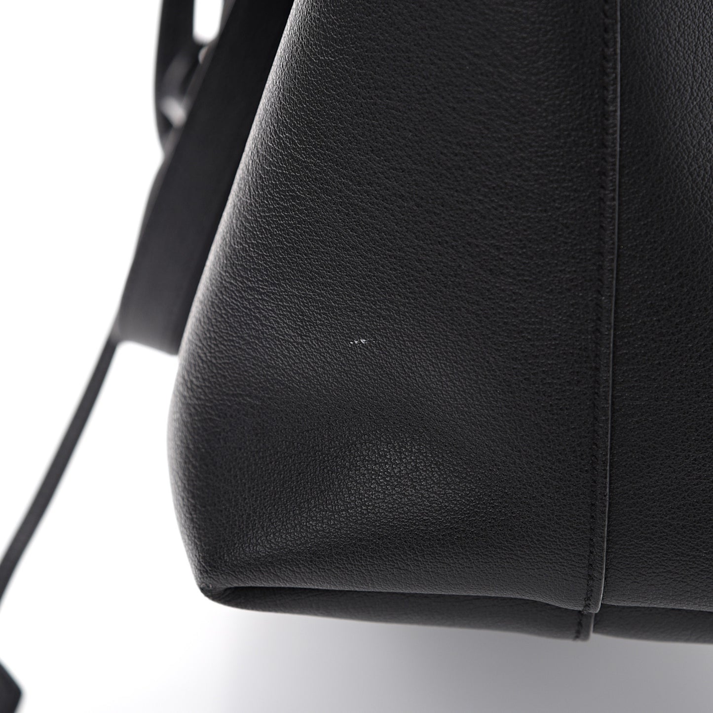 Calfskin Large Shopping Tote Black