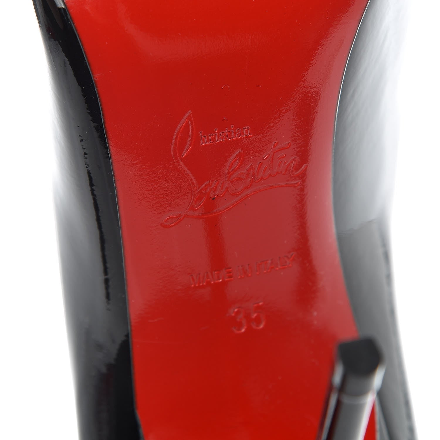 Christian Louboutin Patent Decollete 554 100 Pumps 35 Black 6 of 9