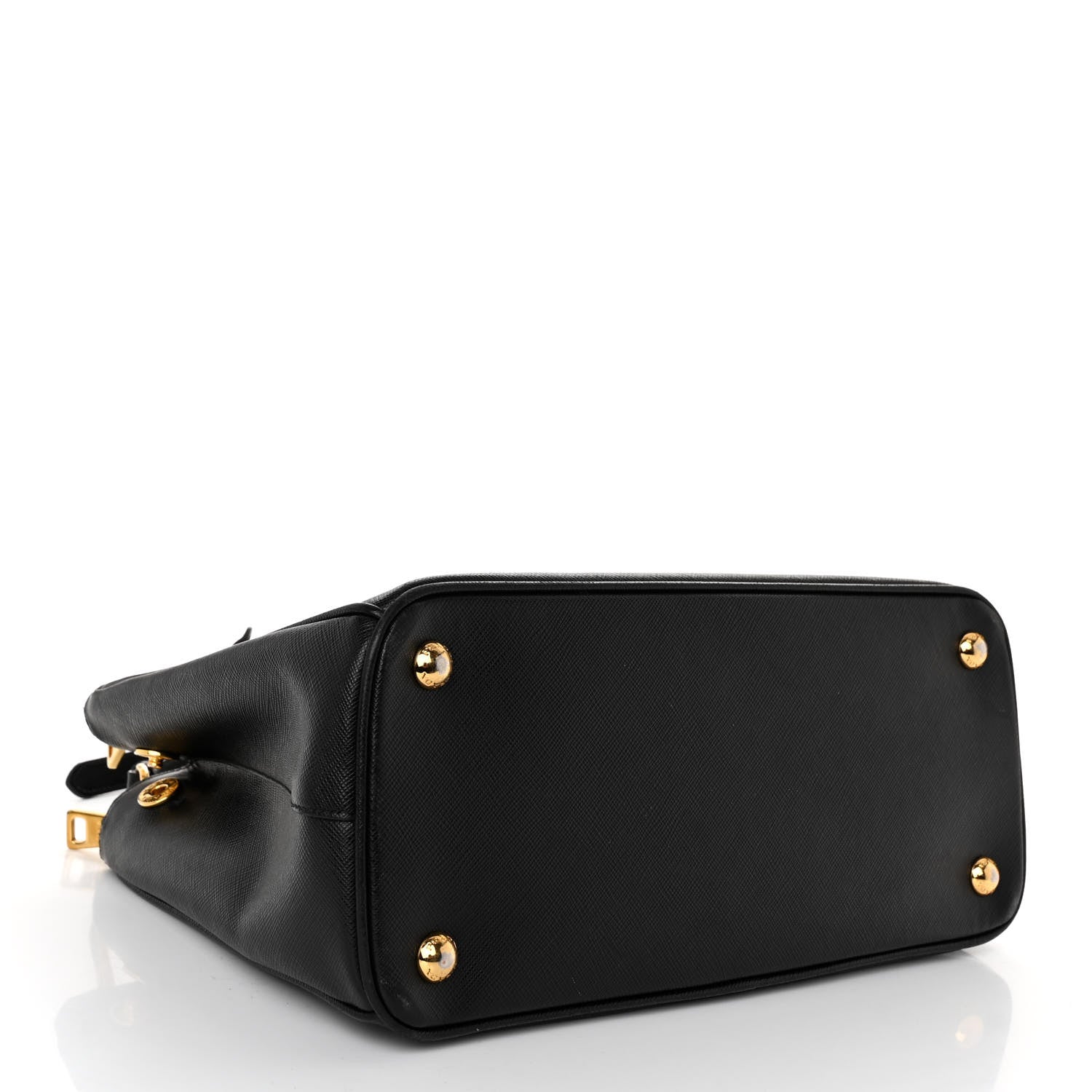 Prada Saffiano Small Galleria Double Zip Tote Black 4 of 9