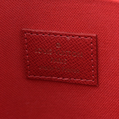 Louis Vuitton Damier Ebene Pochette Felicie Chain Wallet 6 of 10