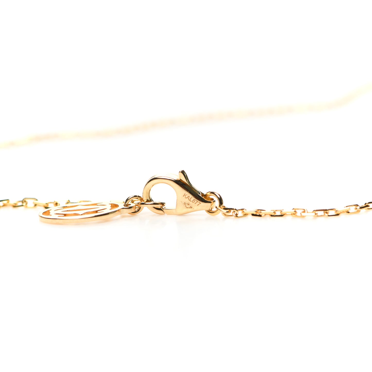 18K Yellow Gold Diamond LM D'Amour Pendant Necklace