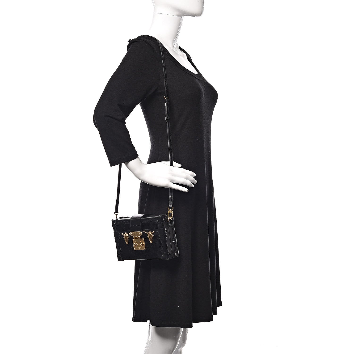 Louis Vuitton Vernis Petite Malle Black 2 of 10