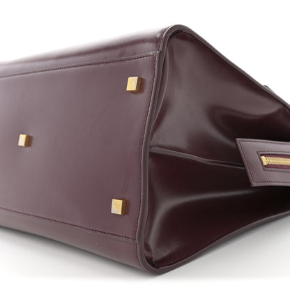 Saint Laurent Shiny Calfskin Large Uptown Tote Burgundy 10 of 13
