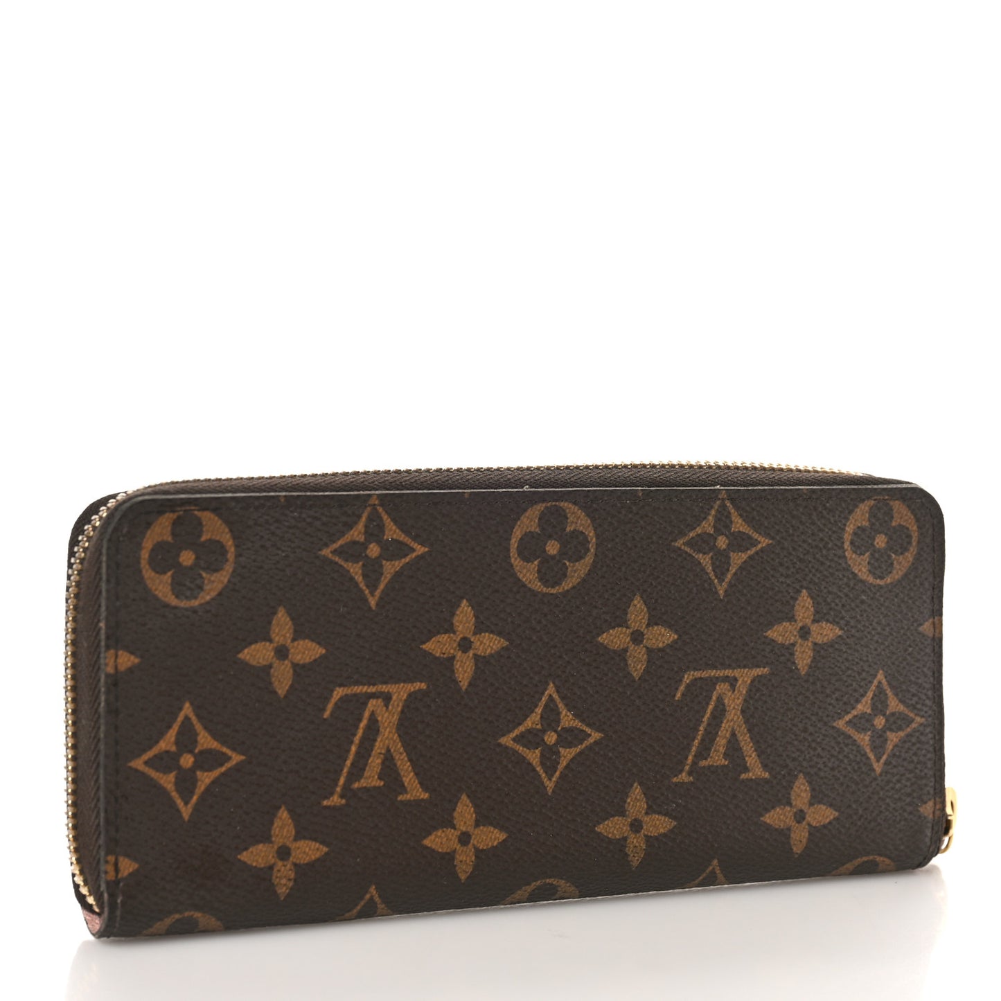 Monogram Clemence Wallet Rose Ballerine