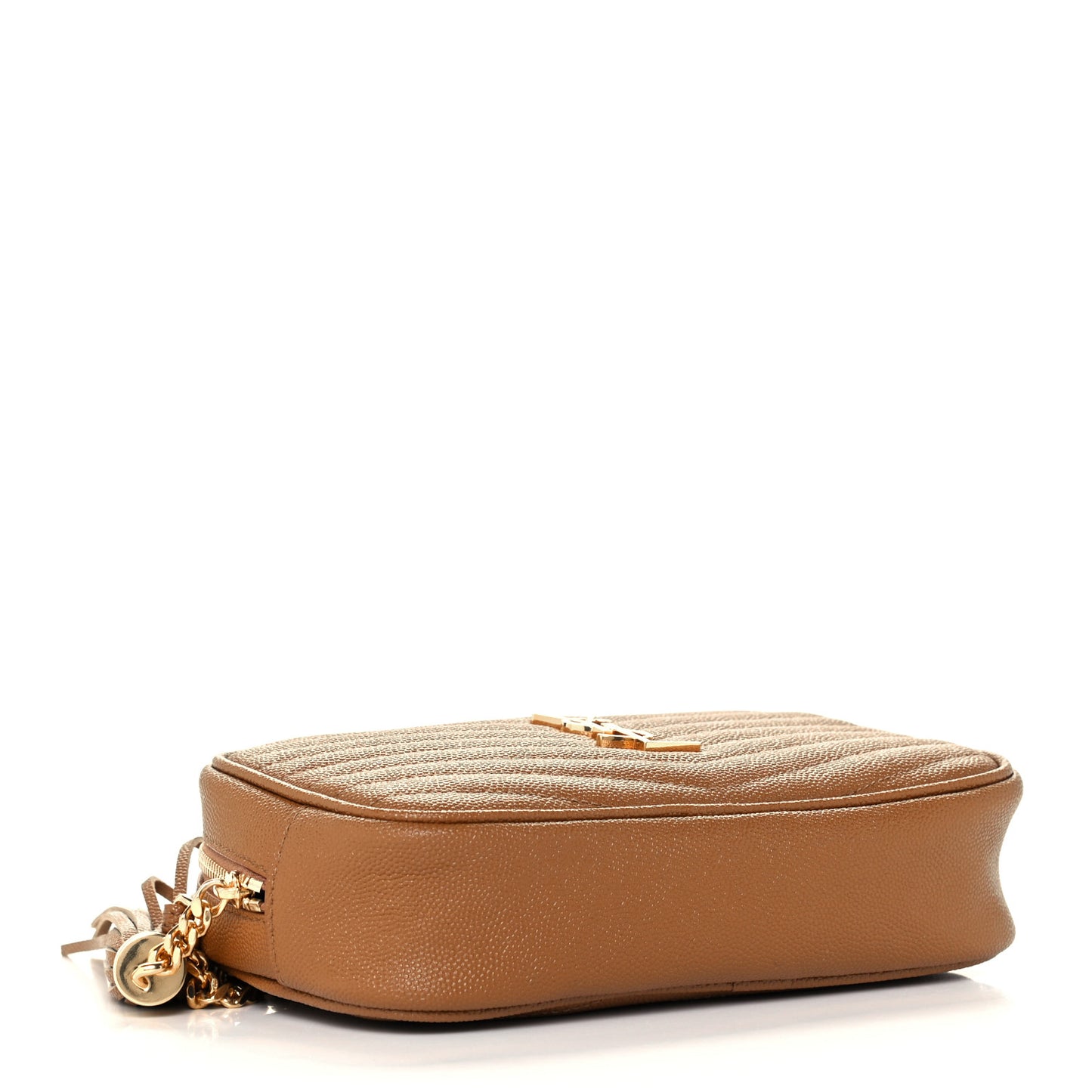 Grain De Poudre Matelasse Monogram Mini Lou Camera Bag Dark Natural