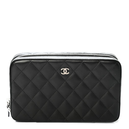 Chanel Lambskin Quilted Jewelry Case Black 1 of 8