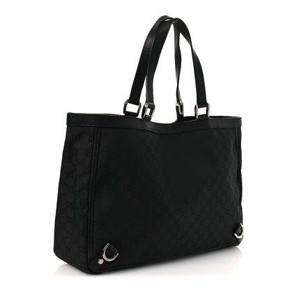 Gucci Nylon Monogram Large Abbey Tote Black 3 of 14