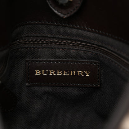 Burberry Haymarket Check Medium Willenmore Hobo Chocolate 6 of 17
