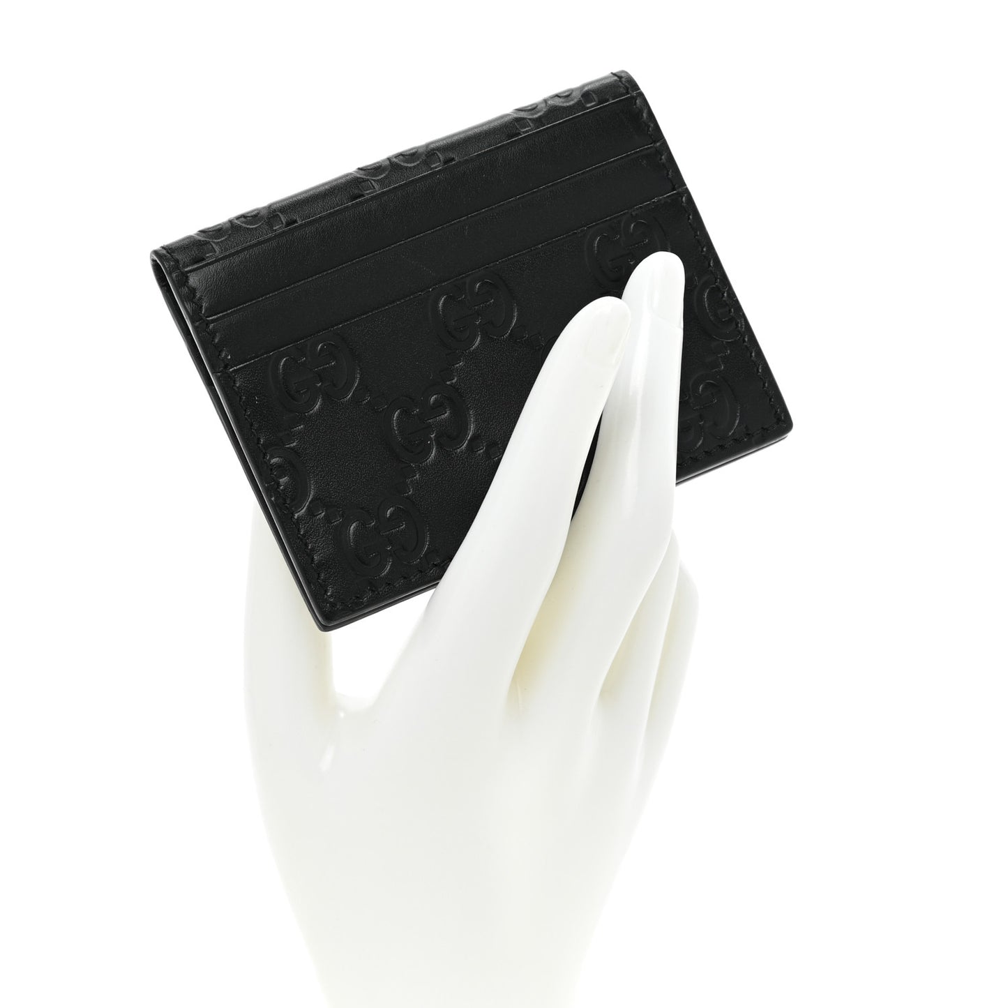 Guccissima Card Holder Black