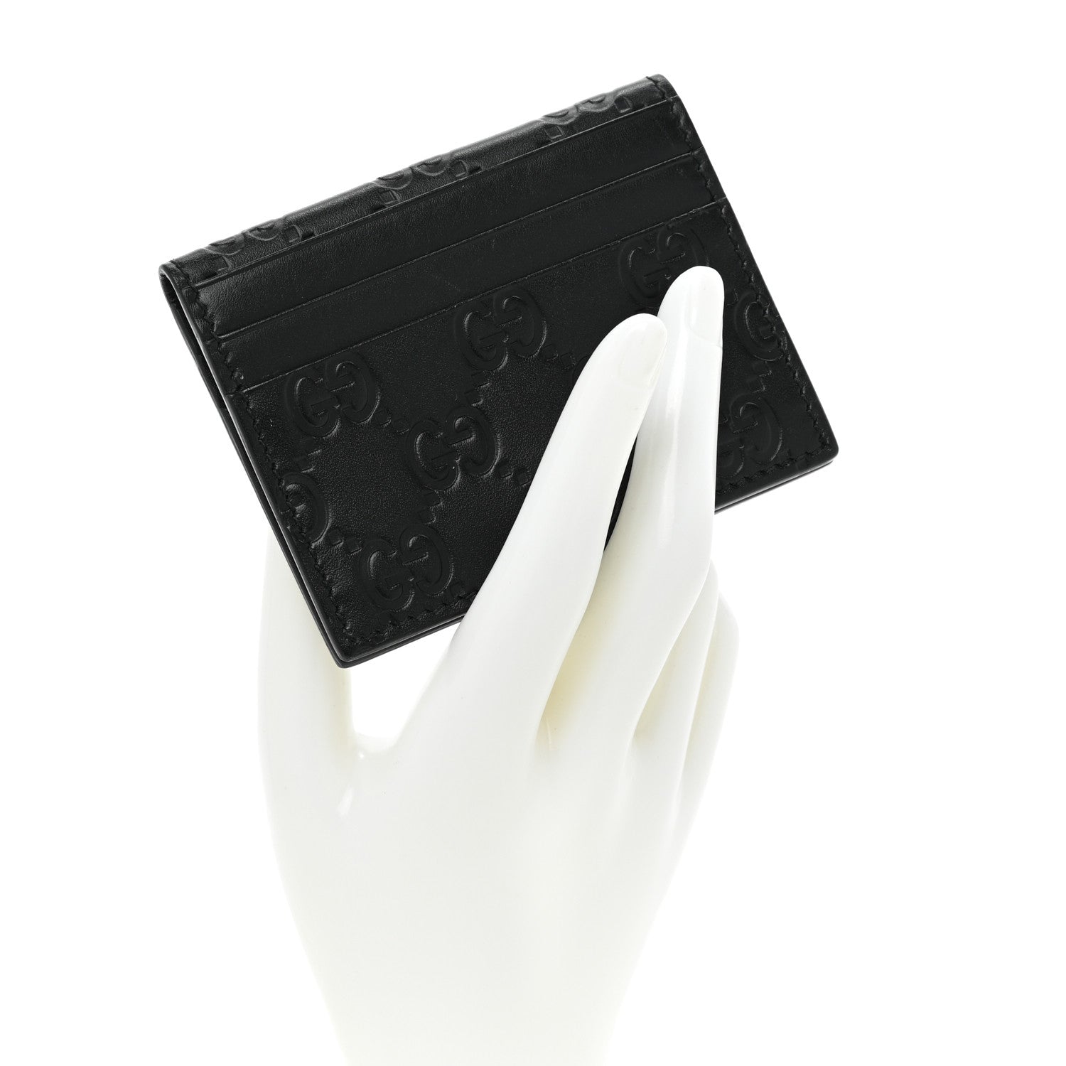 Gucci Guccissima Card Holder Black 2 of 8