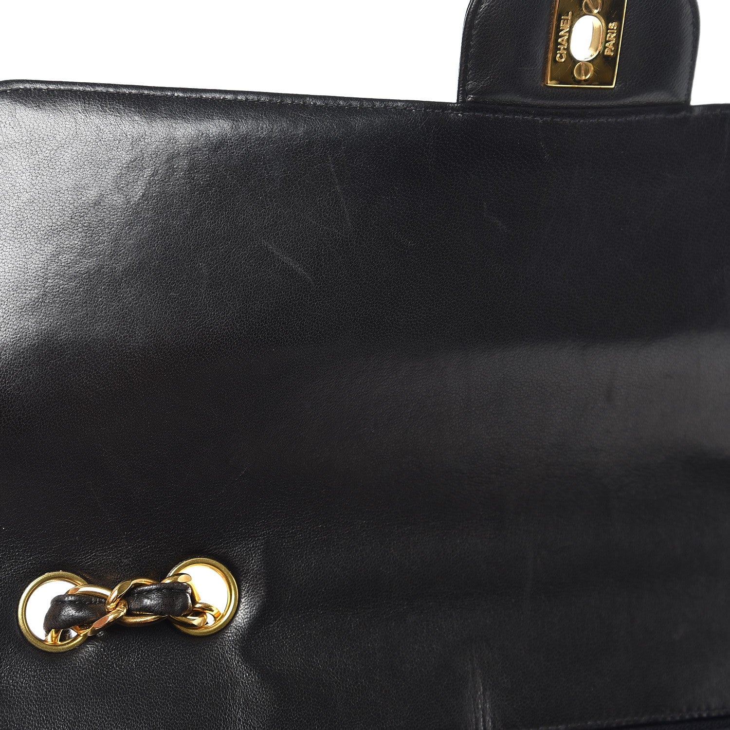 Chanel Lambskin Quilted Jumbo Single Flap Black 9 of 9