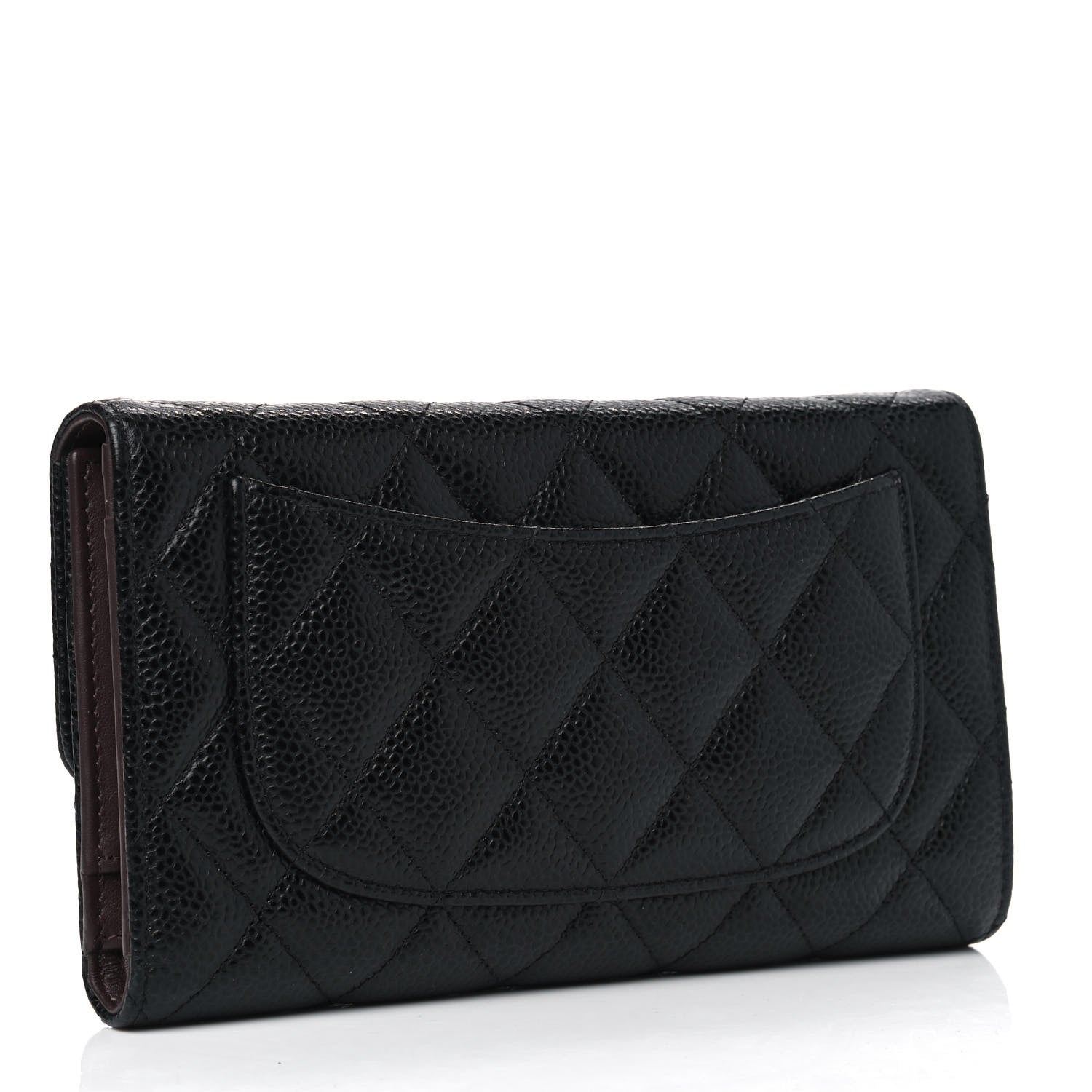 Chanel Caviar Quilted Large Flap Wallet Black 2 of 5