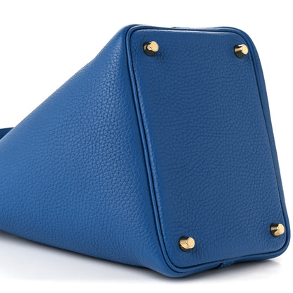 Hermes Taurillon Clemence Picotin Lock 18 PM Mykonos 9 of 11