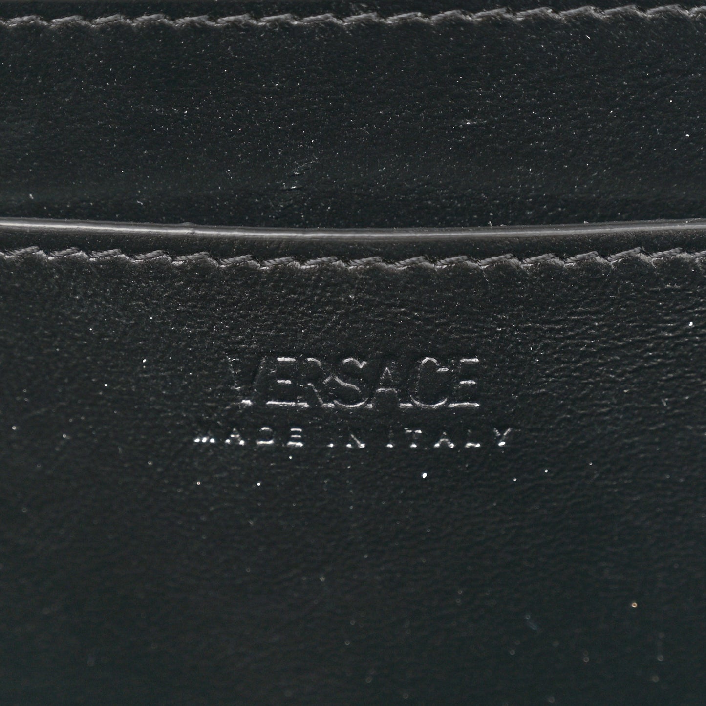 Calfskin Greca Goddess Top Handle Bag Black