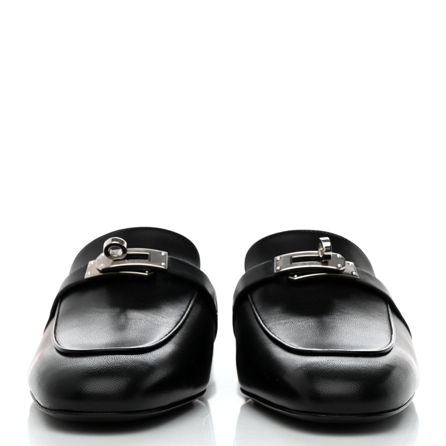 Hermes Goatskin Oz Mules 41 Black 2 of 9