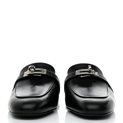 Hermes Goatskin Oz Mules 41 Black 2 of 9