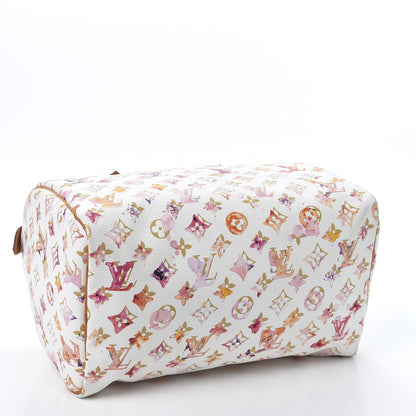 Louis Vuitton Watercolor Aquarelle Speedy 30 White 3 of 8