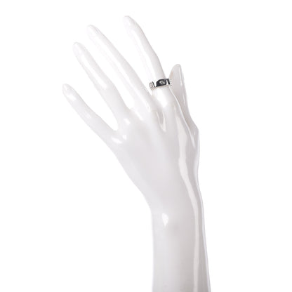 Cartier 18K White Gold 3 Diamond 5.5mm LOVE Ring 49 4.75 2 of 5