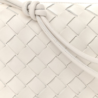Bottega Veneta Nappa Intrecciato Mini Loop Camera Bag White 7 of 9