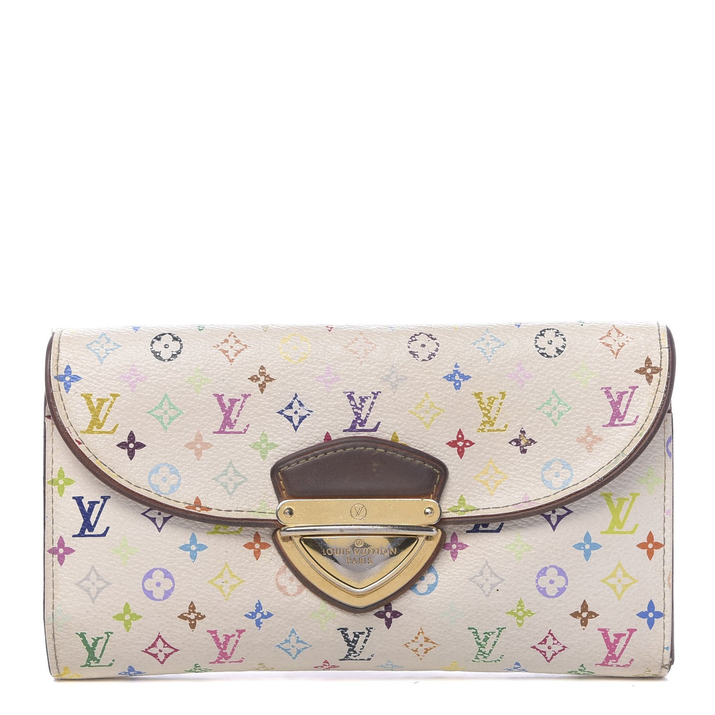 Monogram Multicolor Eugenie Wallet White