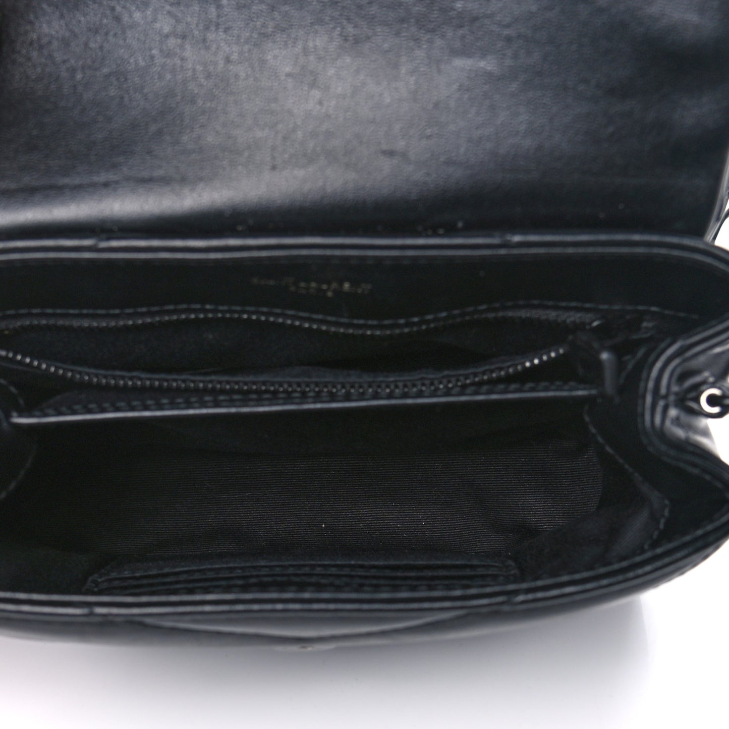 Calfskin Y Quilted Monogram Toy Loulou Crossbody Bag Black