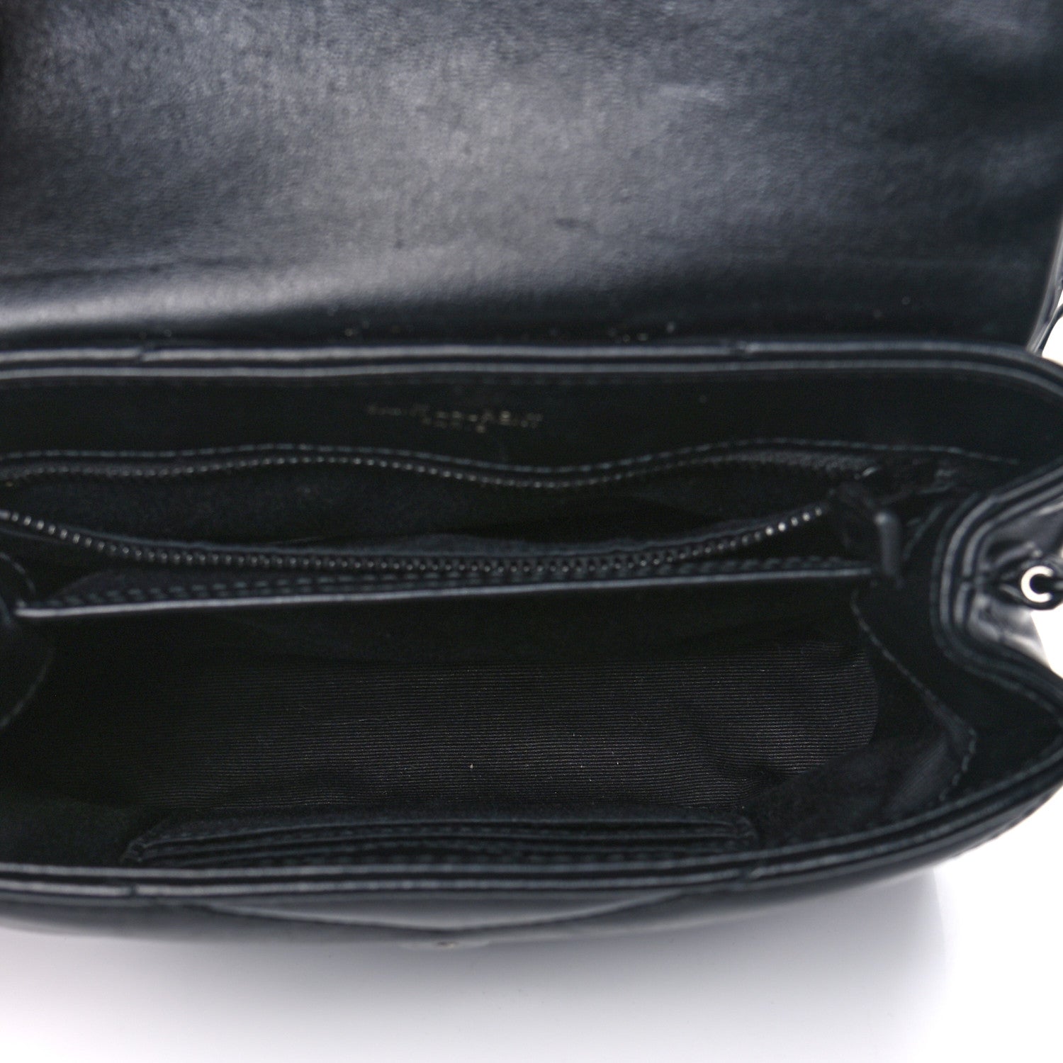 Saint Laurent Calfskin Y Quilted Monogram Toy Loulou Crossbody Bag Black 5 of 12