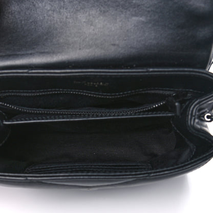 Saint Laurent Calfskin Y Quilted Monogram Toy Loulou Crossbody Bag Black 5 of 12